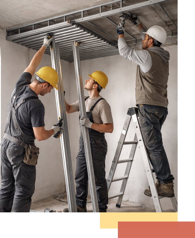 Монтаж реечного потолка под ключ в Ростове