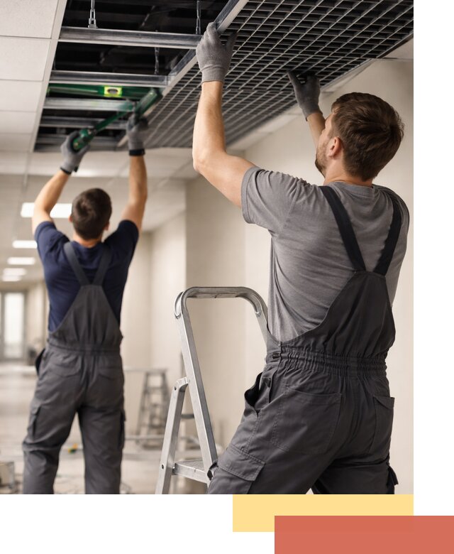 Монтаж потолка Грильято в Ростове: установка под ключ качественно