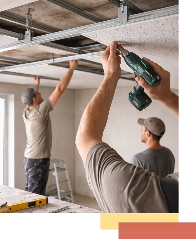 Монтаж акустического потолка в Ростове под ключ