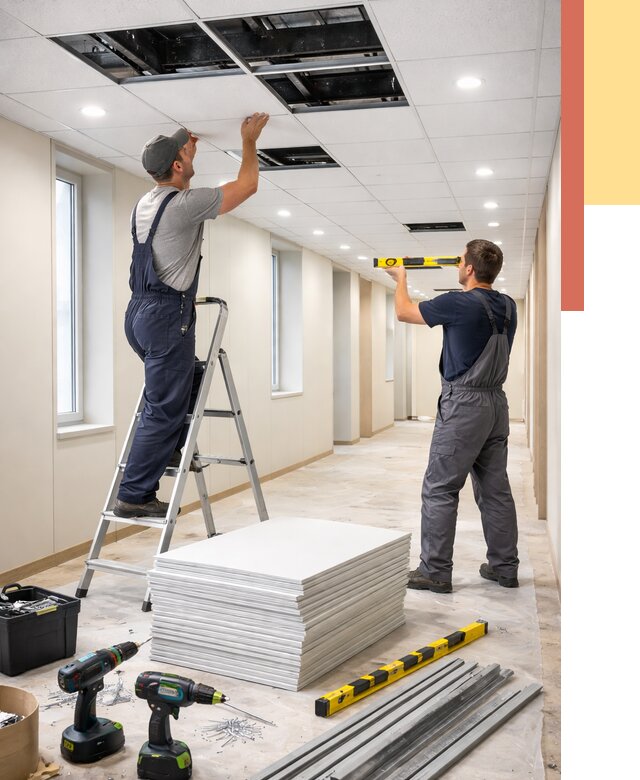 Ремонт потолка Армстронг в Ростове от 4618 руб. — быстро и недорого | ОТДЕЛОЧНИК-Рсв