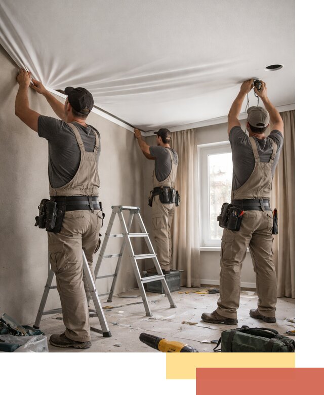 Монтаж матового натяжного потолка в Ростове качественно и быстро