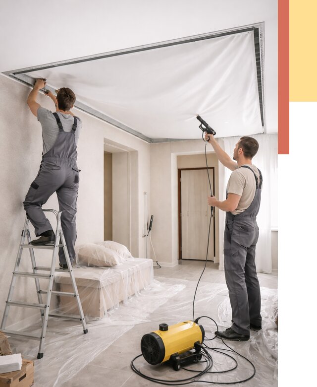 Монтаж натяжного потолка в прихожей в Ростове от 2720 руб. под ключ | ОТДЕЛОЧНИК-Рсв