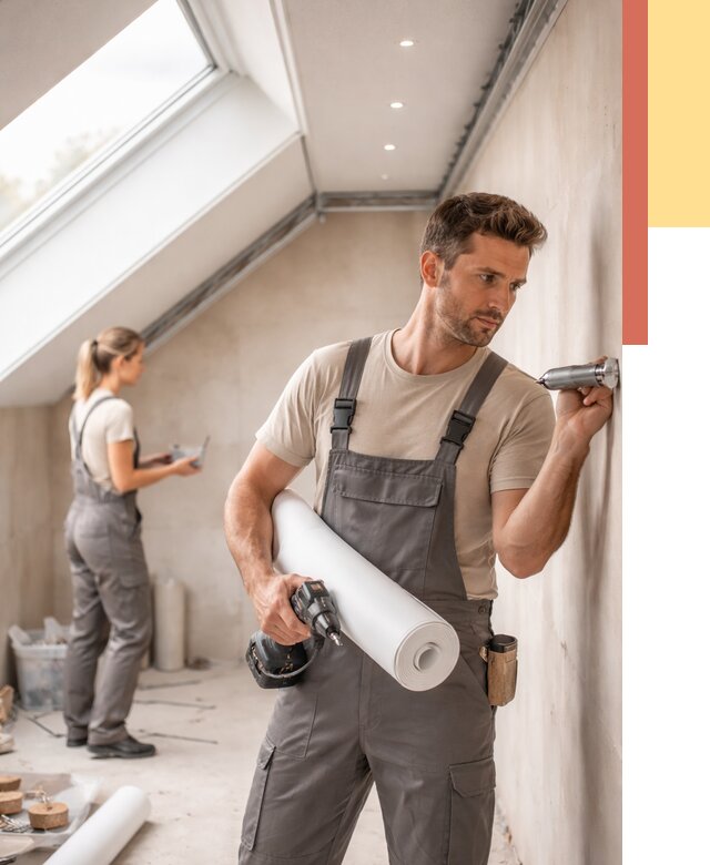 Монтаж натяжного потолка на мансарде в Ростове от 3592 руб. | ОТДЕЛОЧНИК-Рсв