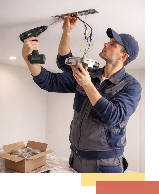 Установка люстры в натяжной потолок в Ростове