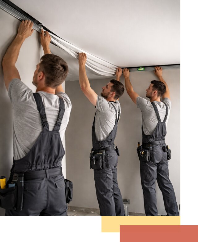 Теневые натяжные потолки в Ростове: монтаж и отделка быстро и качественно