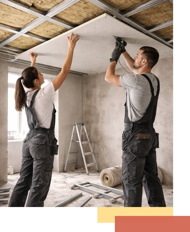 Звукоизоляция потолка из ГКЛ в Ростове профессионально и надежно