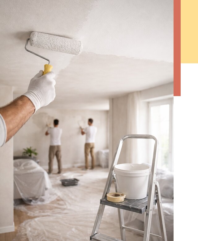 Покраска потолка акриловой краской в Ростове от 2566 руб. | ОТДЕЛОЧНИК-Рсв