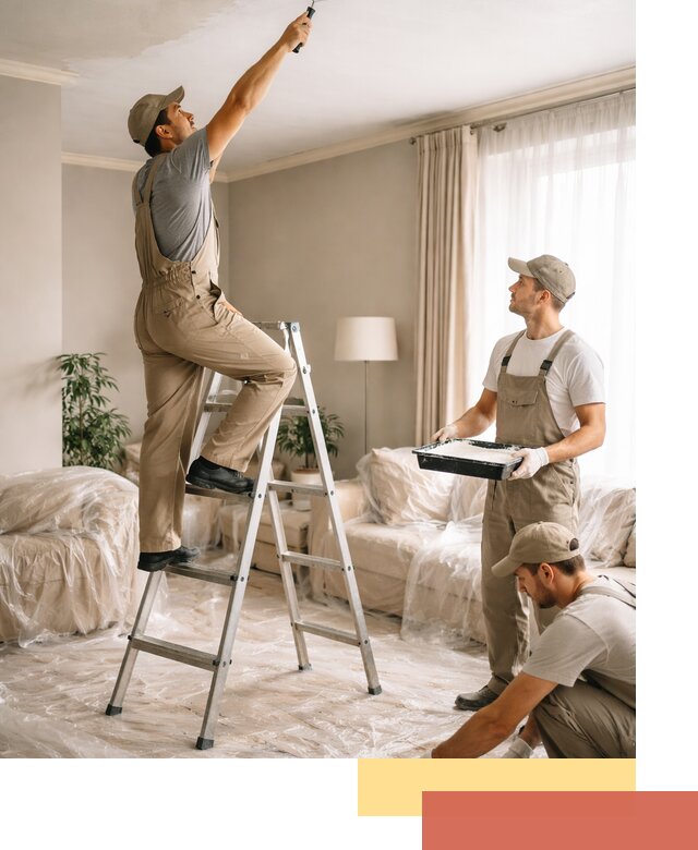 Покраска потолков акриловой краской в Ростове качественно и быстро