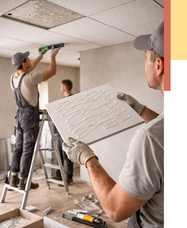 Монтаж потолочной плитки в Ростове от 4618 руб. — быстро и недорого | ОТДЕЛОЧНИК-Рсв