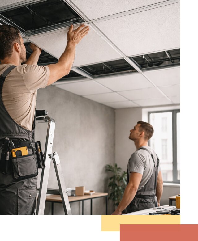 Монтаж потолочной плитки в Ростове качественно и в срок