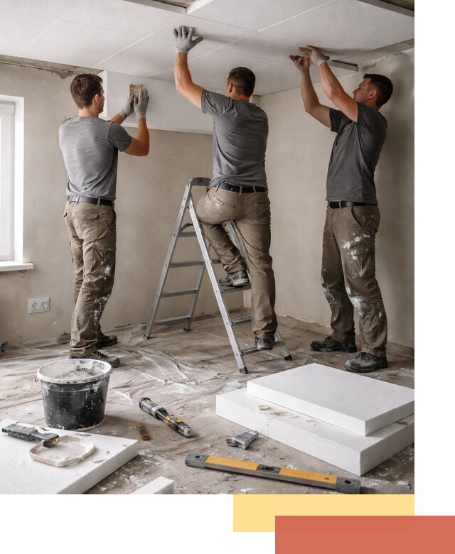 Утепление потолка пенопластом в Ростове быстро и качественно